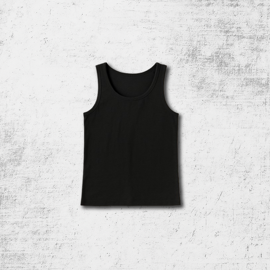 PLAIN Black Tank Top