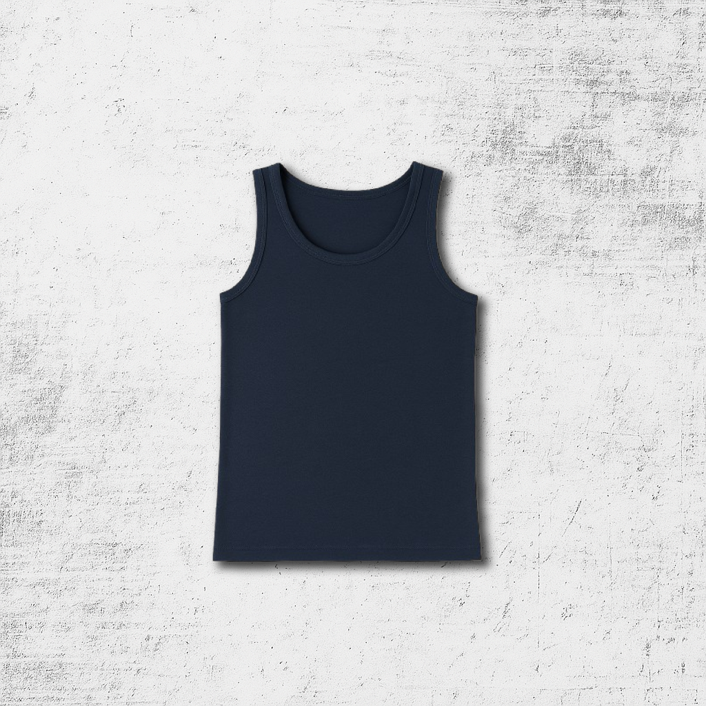 PLAIN Navy Tank Top