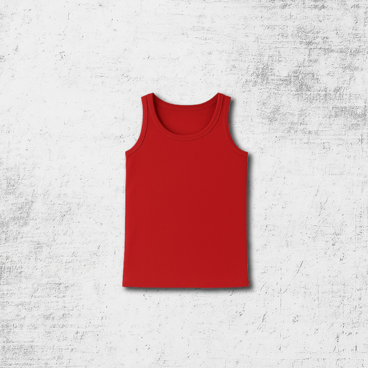 PLAIN Red Tank Top