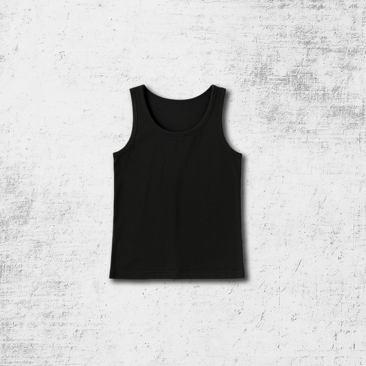 PLAIN Black Tank Top