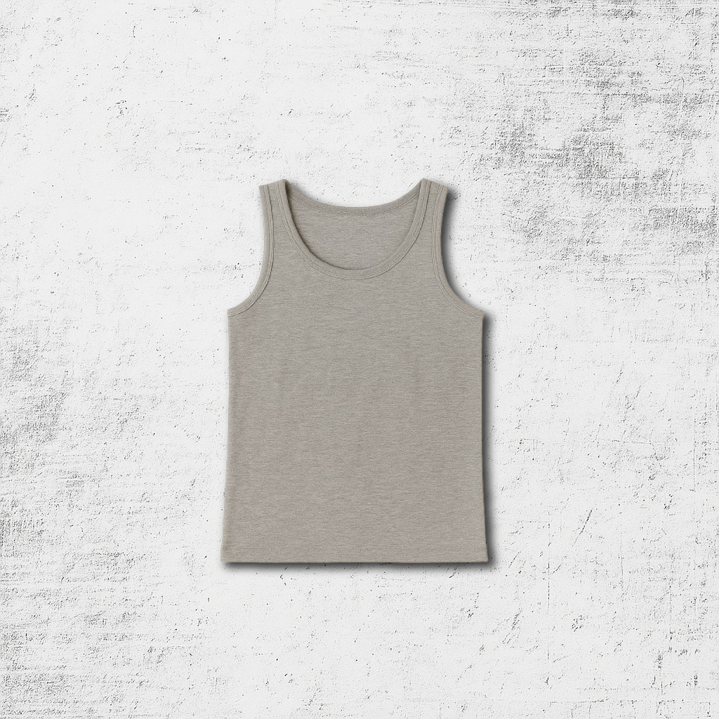 PLAIN Heather Gray Tank Top