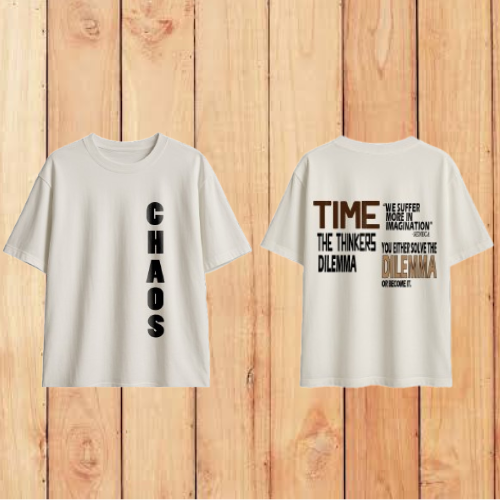 CHAOS STATEMENT TEE-- Oversized