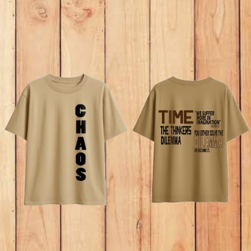 CHAOS STATEMENT TEE-- Oversized